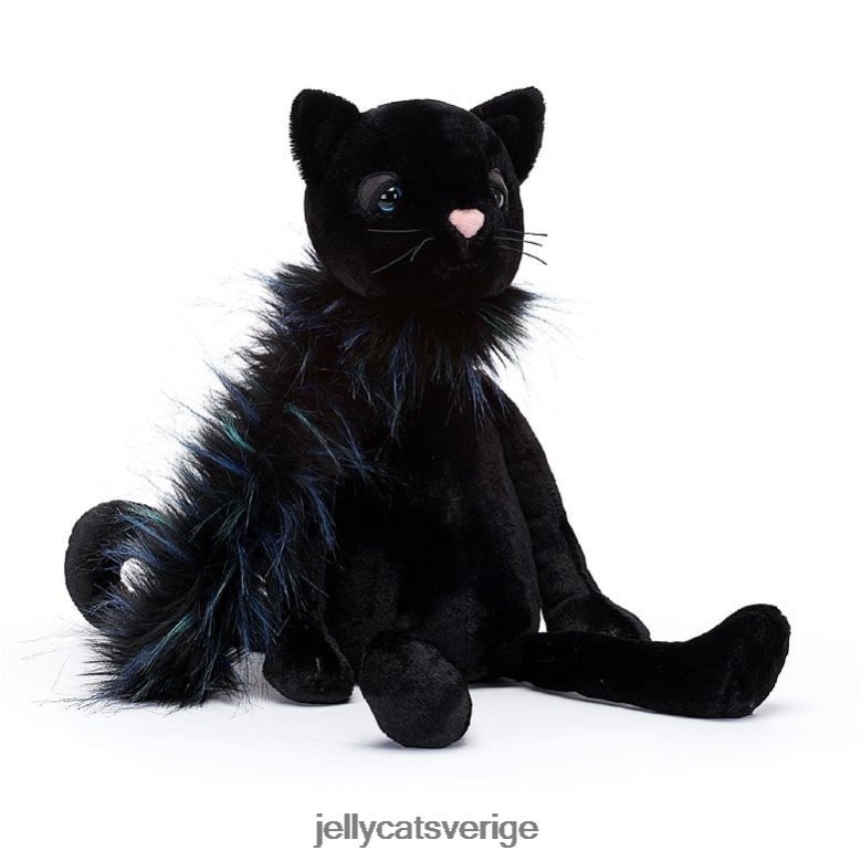 Jellycat leksak glamourama katt svart 4206LT404