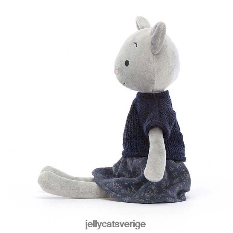 Jellycat leksak kokett söt katt grå 4206LT584