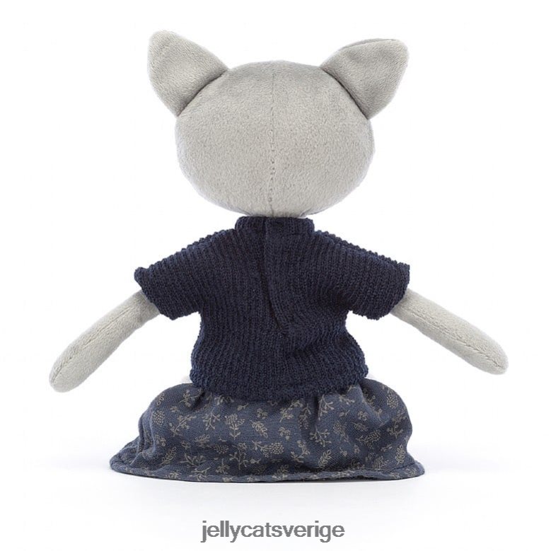 Jellycat leksak kokett söt katt grå 4206LT584