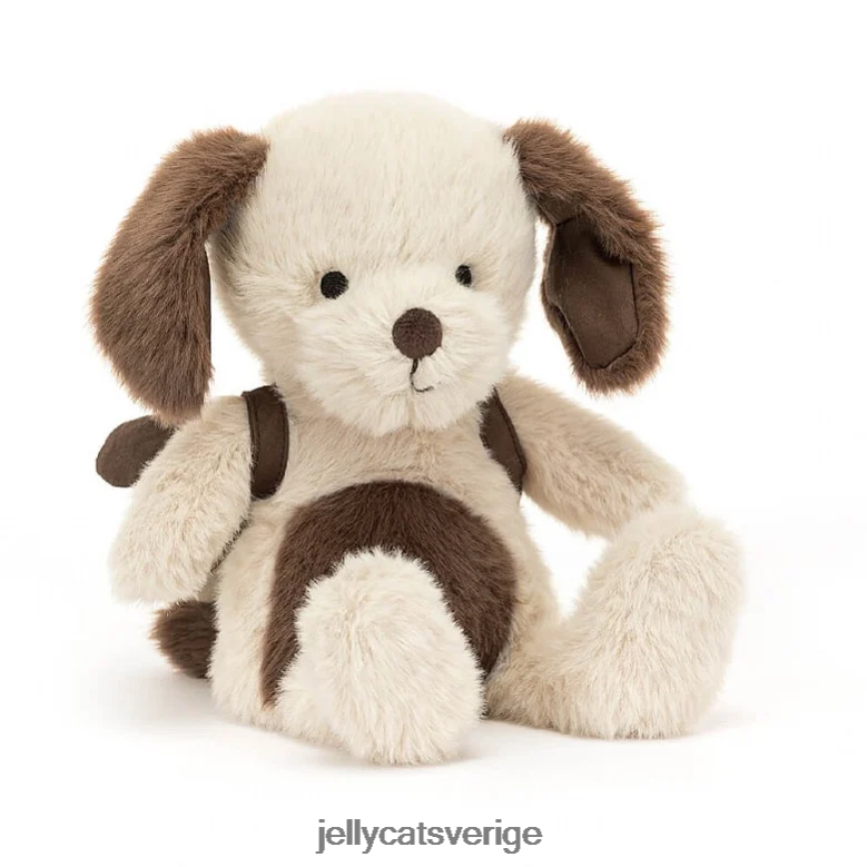 Jellycat leksak ryggsäck valp brun och vit 4206LT569