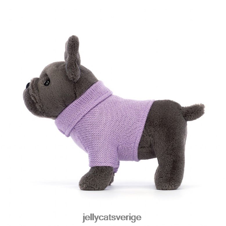 Jellycat leksak tröja fransk bulldog lila bläck 4206LT540