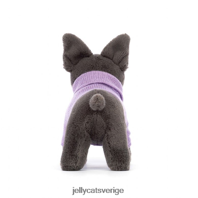 Jellycat leksak tröja fransk bulldog lila bläck 4206LT540