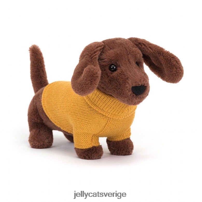 Jellycat leksak tröja korvhund gulbrun 4206LT210