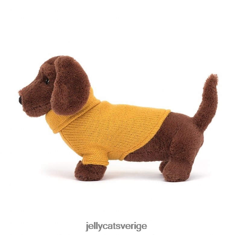 Jellycat leksak tröja korvhund gulbrun 4206LT210