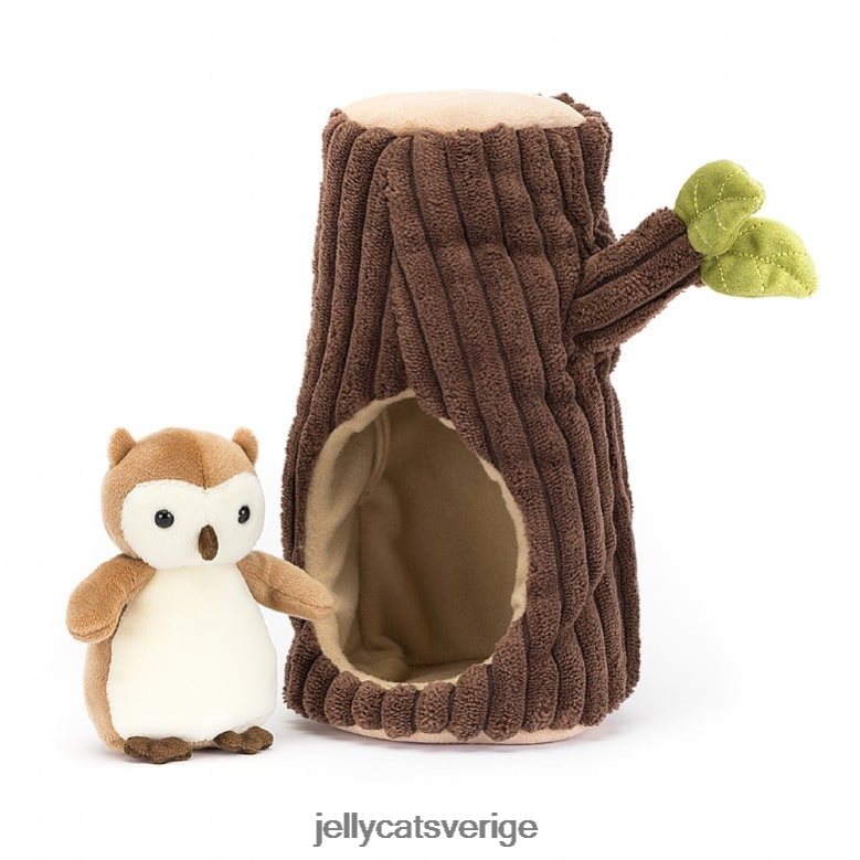 Jellycat leksak skogsfauna uggla brun och vit 4206LT255