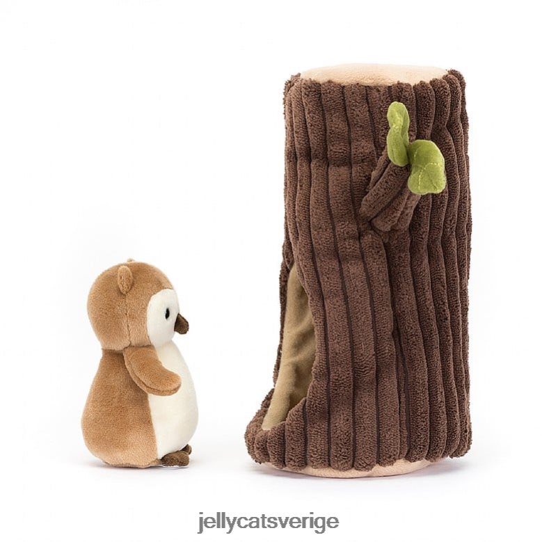Jellycat leksak skogsfauna uggla brun och vit 4206LT255
