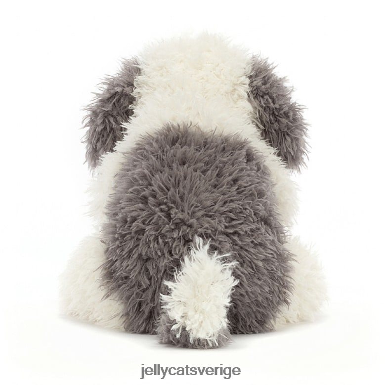 Jellycat leksak floofie sheepdog grå och vit 4206LT403