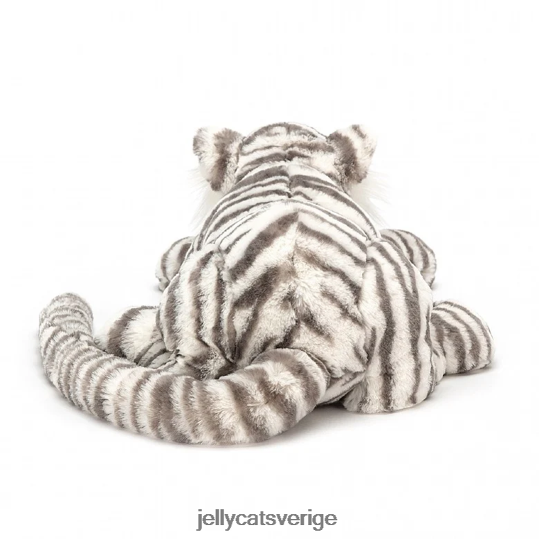 Jellycat leksak sacha snow tiger grå och vit 4206LT476