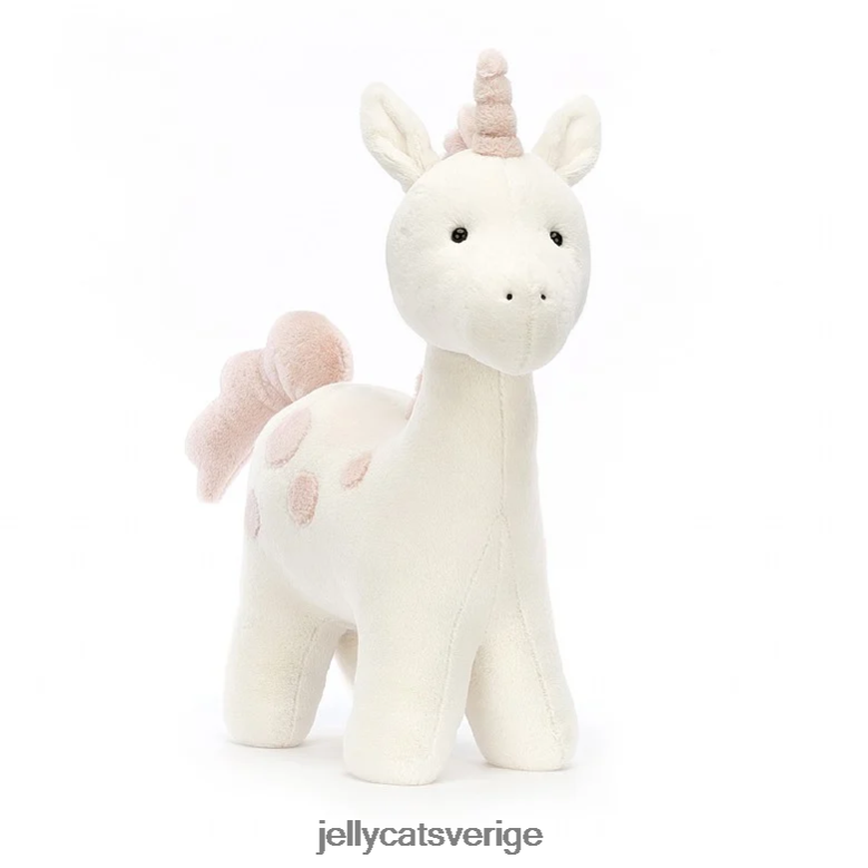 Jellycat leksak stor fläckig enhörning vit 4206LT462