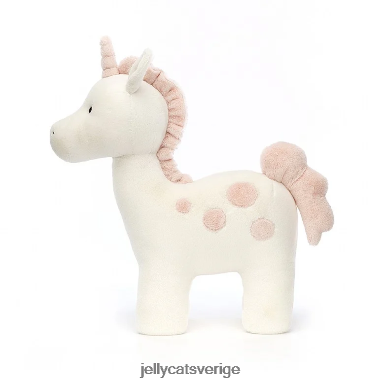 Jellycat leksak stor fläckig enhörning vit 4206LT462