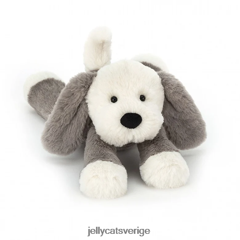 Jellycat leksak kladda valp grå och vit 4206LT260