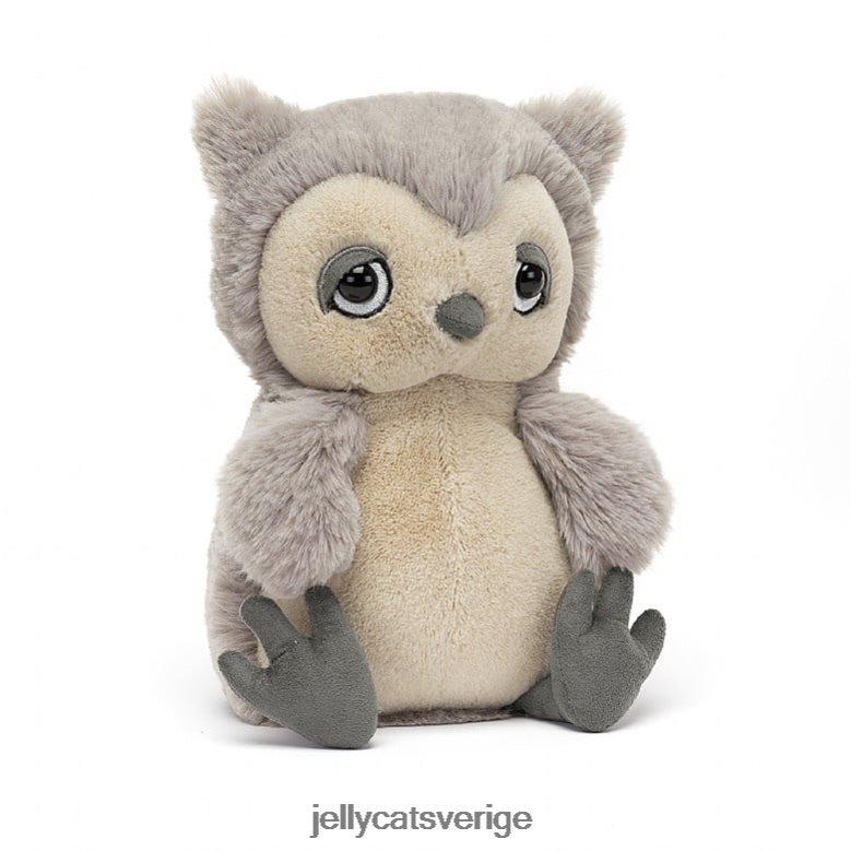 Jellycat leksak snoozling uggla grå och vit 4206LT494