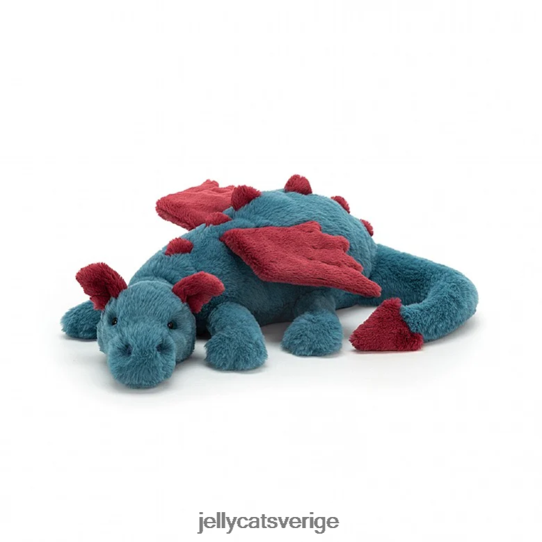 Jellycat leksak dexter dragon blå 4206LT622