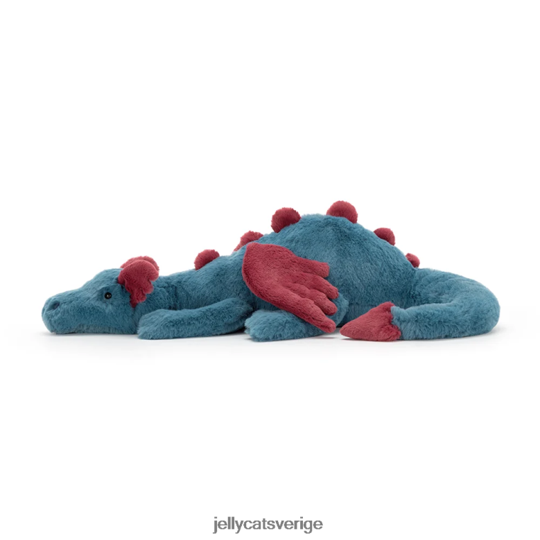 Jellycat leksak dexter dragon blå 4206LT622