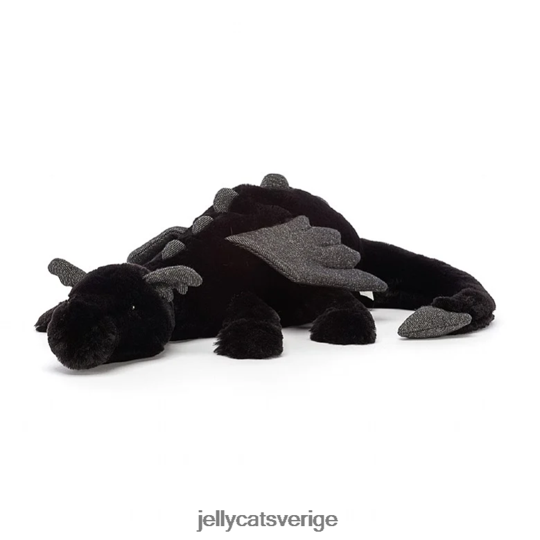 Jellycat leksak onyx drake svart 4206LT543