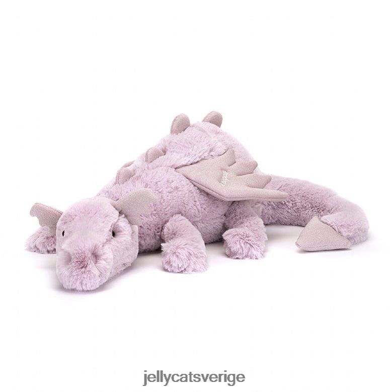 Jellycat leksak personlig lavendel drake enorm lila 4206LT456