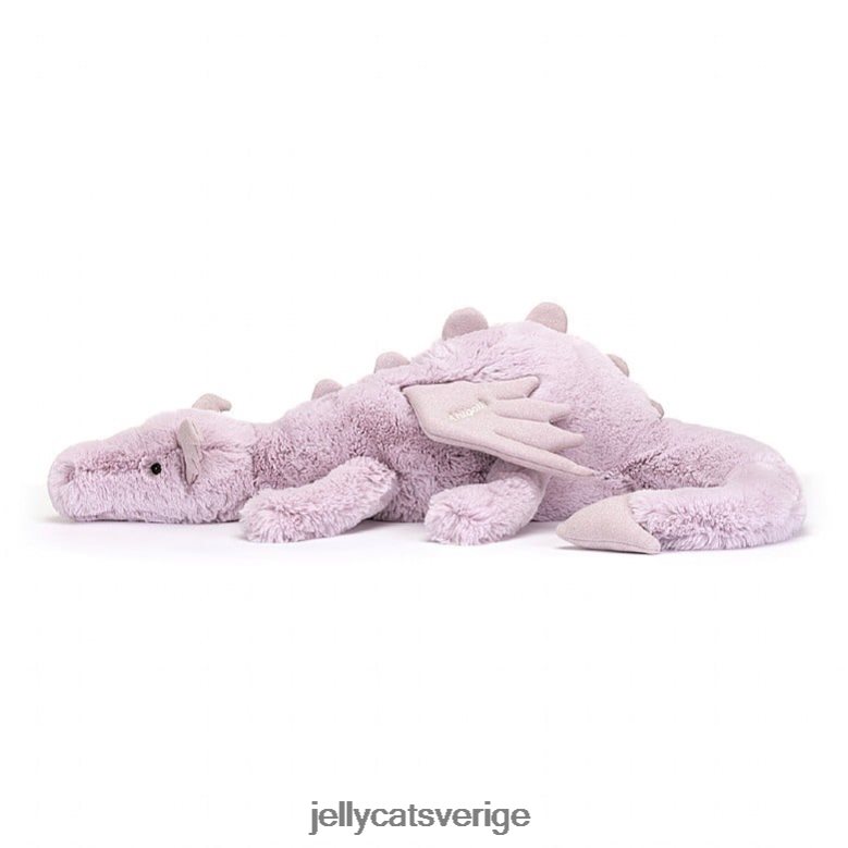 Jellycat leksak personlig lavendel drake enorm lila 4206LT456