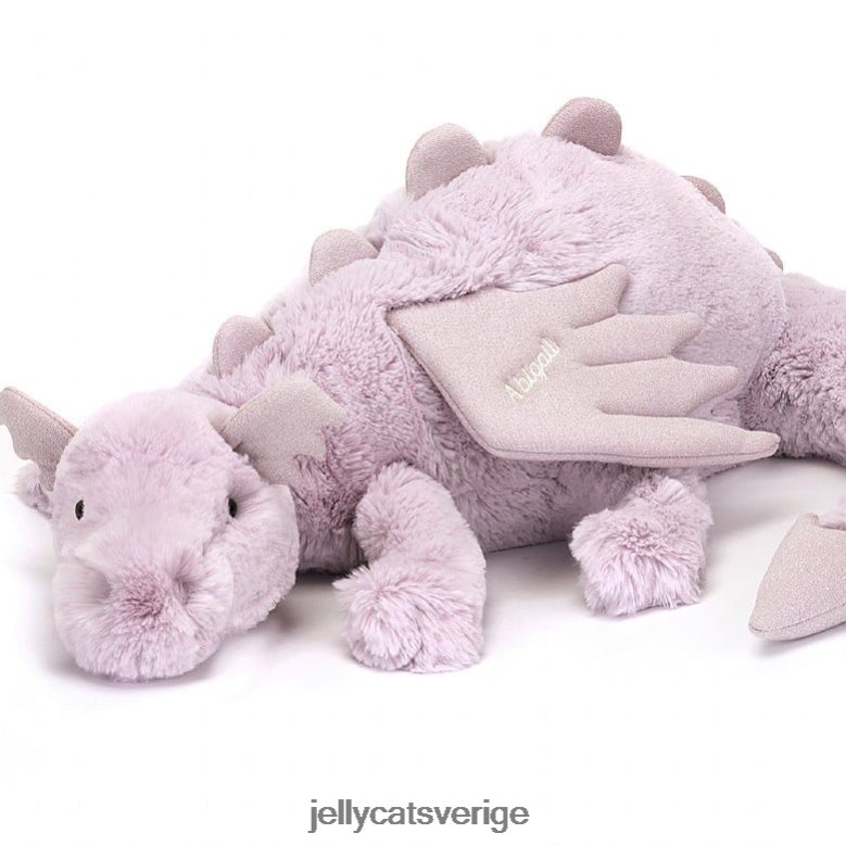 Jellycat leksak personlig lavendel drake enorm lila 4206LT456