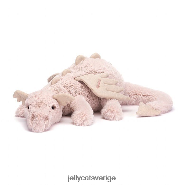 Jellycat leksak personlig rosa drake enorm rosa 4206LT523
