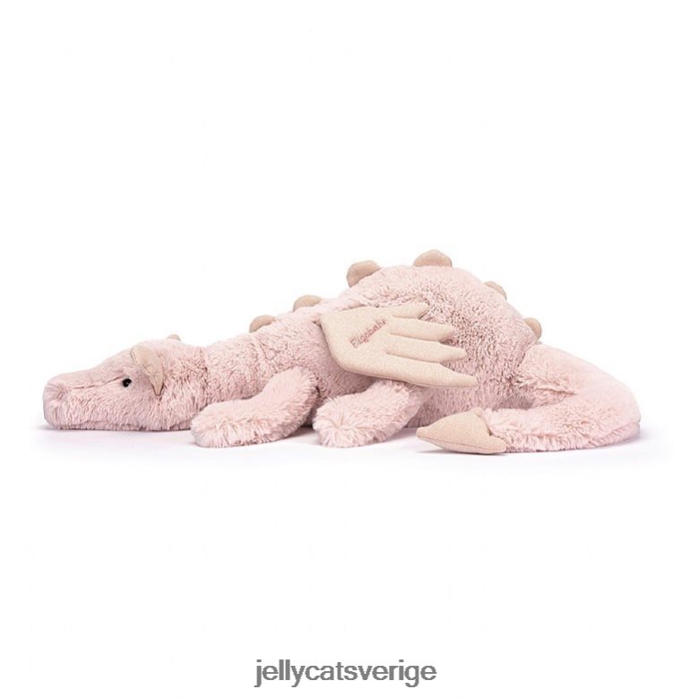 Jellycat leksak personlig rosa drake enorm rosa 4206LT523