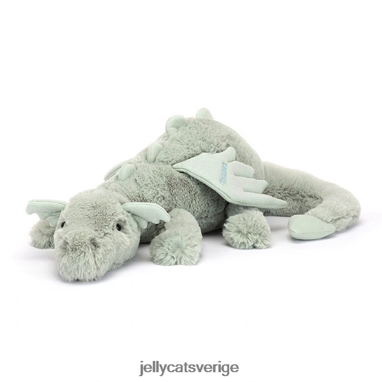 Jellycat leksak personlig salvia drake enorm ljusgrön 4206LT646